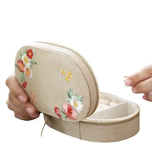 Load image into Gallery viewer, Embroidered Jewellery Storage Case
