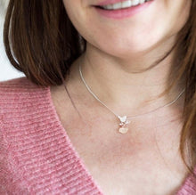 Load image into Gallery viewer, Sterling Silver Mother &amp; Baby Bird Necklace - Silvary 
