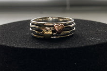 Load image into Gallery viewer, Love Heart Duo Spinning Ring - Silvary 
