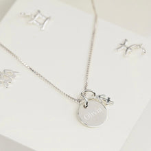 Load image into Gallery viewer, Zodiac Star Sign Silver Pendant Necklace
