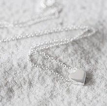 Load image into Gallery viewer, Sweetheart sterling silver necklace
