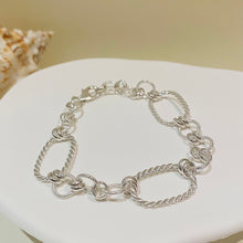 Load image into Gallery viewer, Silver Link Bracelet Handcrafted
