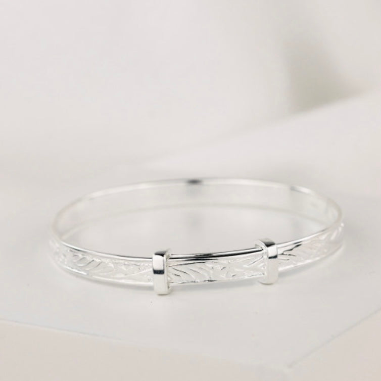 First Baby Bangle in Sterling Silver