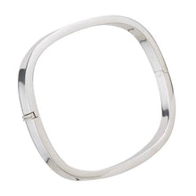 Load image into Gallery viewer, Sterling Silver Square Hinged Bangle - Silvary 

