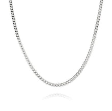 Load image into Gallery viewer, Curb Chain. Sterling Silver Curb Chain. Silver Curb Chain. Ladies Silver Necklace. Ladies Curb Chain. 
