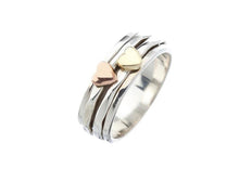 Load image into Gallery viewer, Love Heart Duo Spinning Ring - Silvary 
