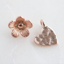 Load image into Gallery viewer, Rose Gold Pendant &amp; Charm Stretch Bracelet - Silvary 
