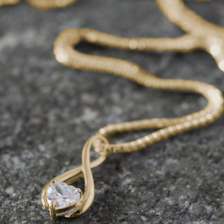 Infinity Necklace Yellow Gold