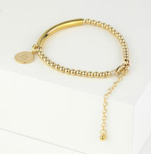 Load image into Gallery viewer, Handcrafted 18th Birthday Bracelet Gold Beaded - Silvary 
