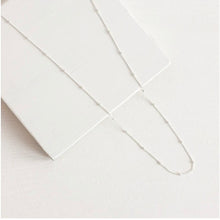 Load image into Gallery viewer, minimalist understated designed sterling silver chain with delicate silver ball detailing.
