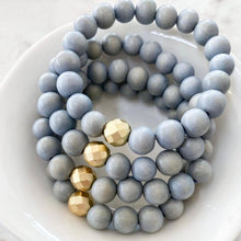 Load image into Gallery viewer, Wooden Bead Bracelet in Light Grey - Silvary 
