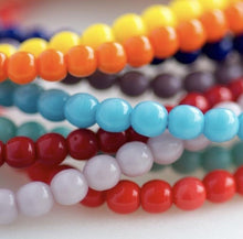 Load image into Gallery viewer, Bright Glass Bead Bracelets - Fun Colours - Silvary 
