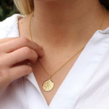 Load image into Gallery viewer, St Christopher Pendant Necklace 9K Gold
