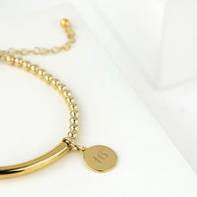 Load image into Gallery viewer, Personalised Handcrafted Gold 16th Birthday Bracelet - Silvary 
