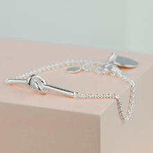 Load image into Gallery viewer, Silver Tying the Knot Love Bracelet Handmade - Silvary 
