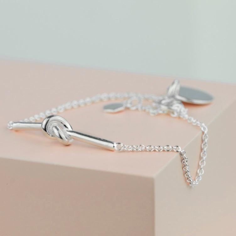 Silver Tying the Knot Love Bracelet Handmade - Silvary 