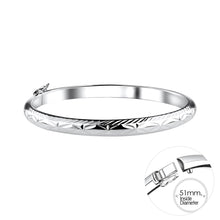 Load image into Gallery viewer, Silver Hinged Bangle - Small - Silvary 
