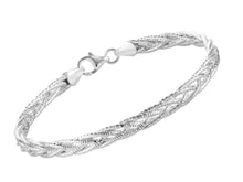 Load image into Gallery viewer, Sterling 925 Silver Omega Twisted Necklace 
