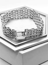 Load image into Gallery viewer, Handcrafted stunning sterling silver brick bracelet 
