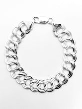 Load image into Gallery viewer, Handcrafted Sterling Silver Triple Circles Bracelet - 
