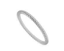Load image into Gallery viewer, Women’s  Silver Ridged Bangle - Bangles
